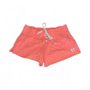 PINK Victoria's Secret Coral Lace-Up Athletic Shorts